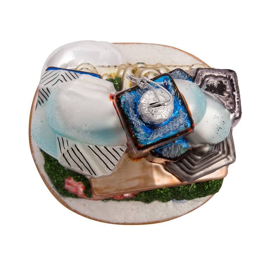 Chicago Cityscape Glass Ornament