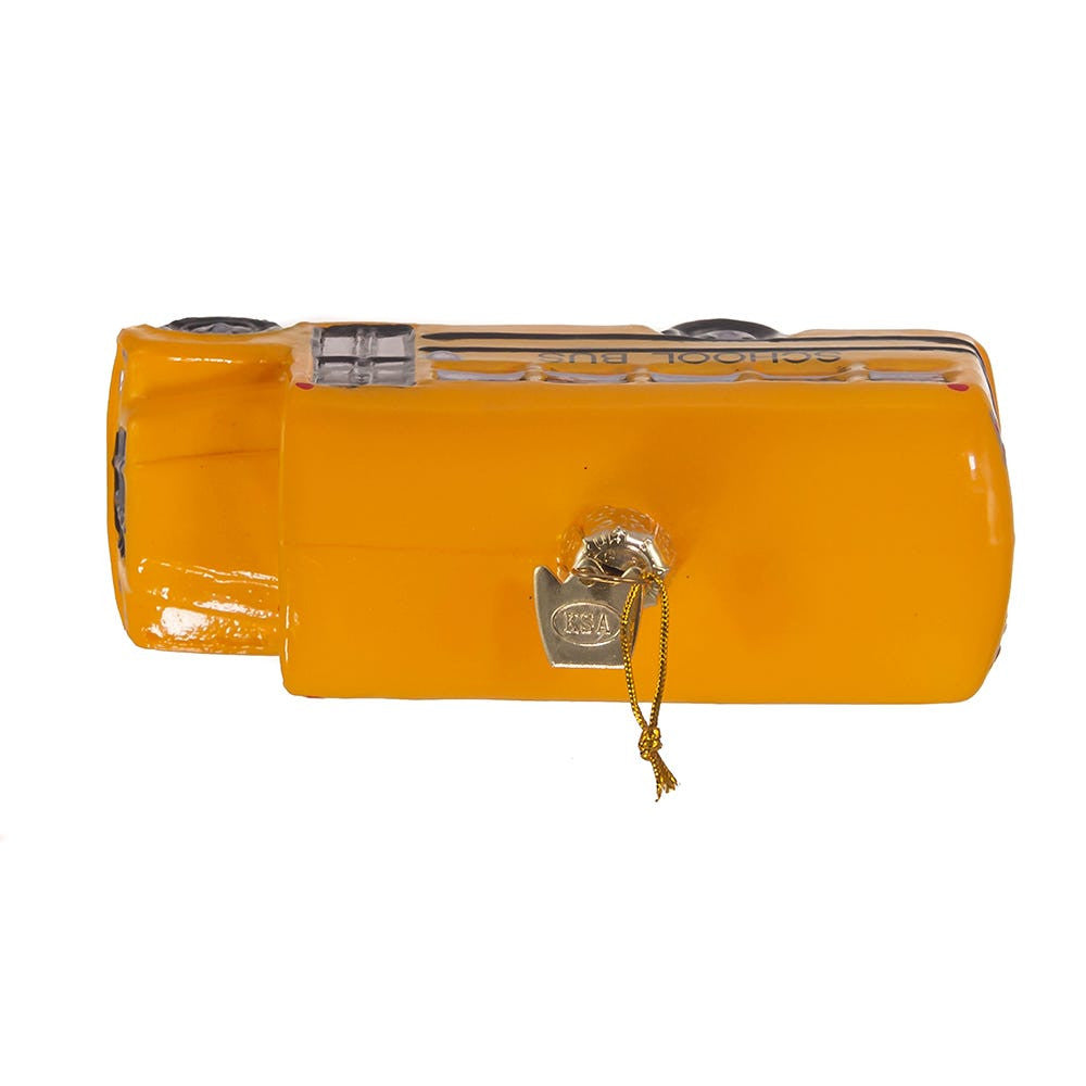 Noble Gems™ School Bus Glass Ornament