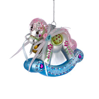 Noble Gems™ Baby's 1st Christmas Rocking Horse Glass Ornament