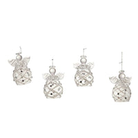 Clear Glass Angel Ornaments