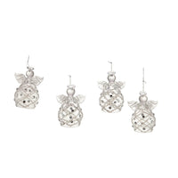 Clear Glass Angel Ornaments