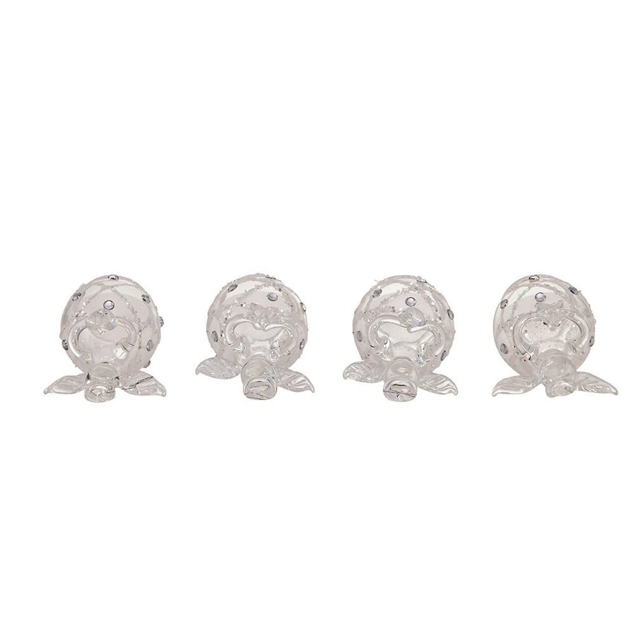 Clear Glass Angel Ornaments