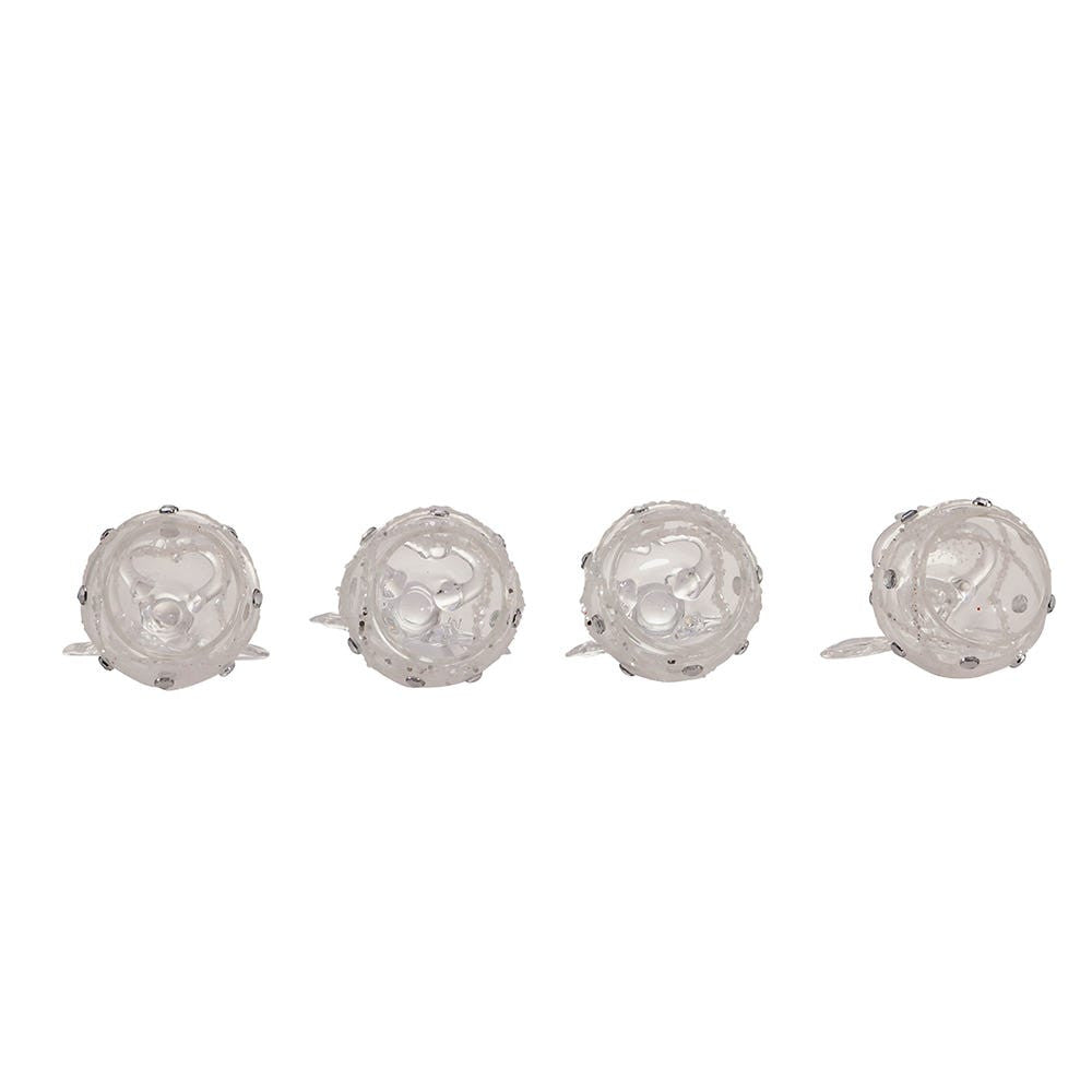 Clear Glass Angel Ornaments