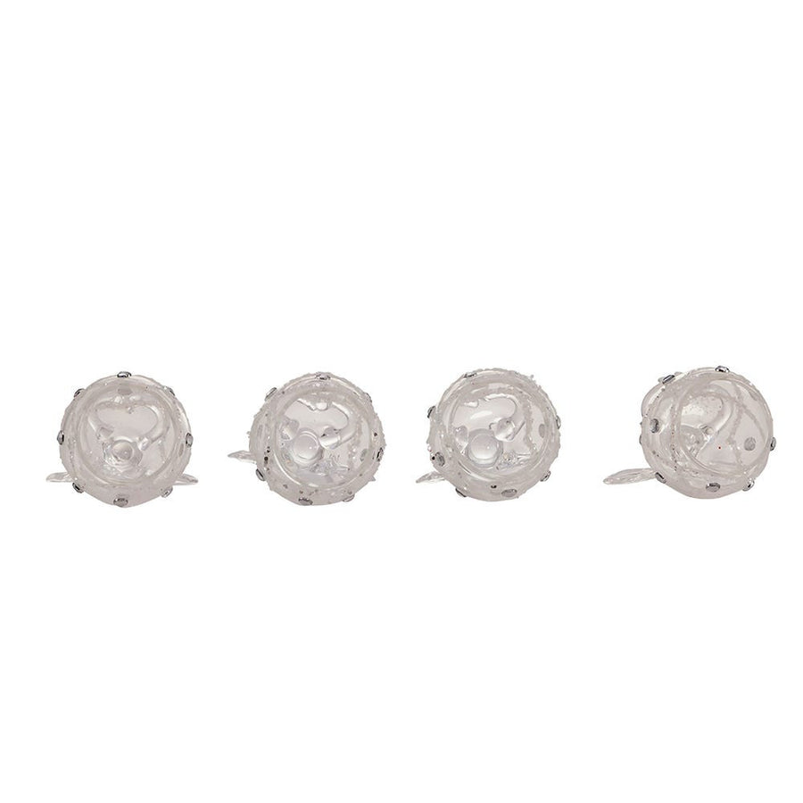 Clear Glass Angel Ornaments