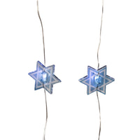 9' Battery Operated 20L Star Of David LED Fairy Light Set