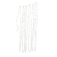 16.3' Battery Operated 50L Cool White Fairy LED Silver Wire Light Set In PDQ