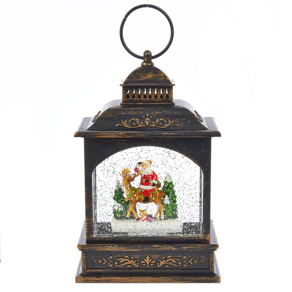 9“ Santa LED Lantern With Motion