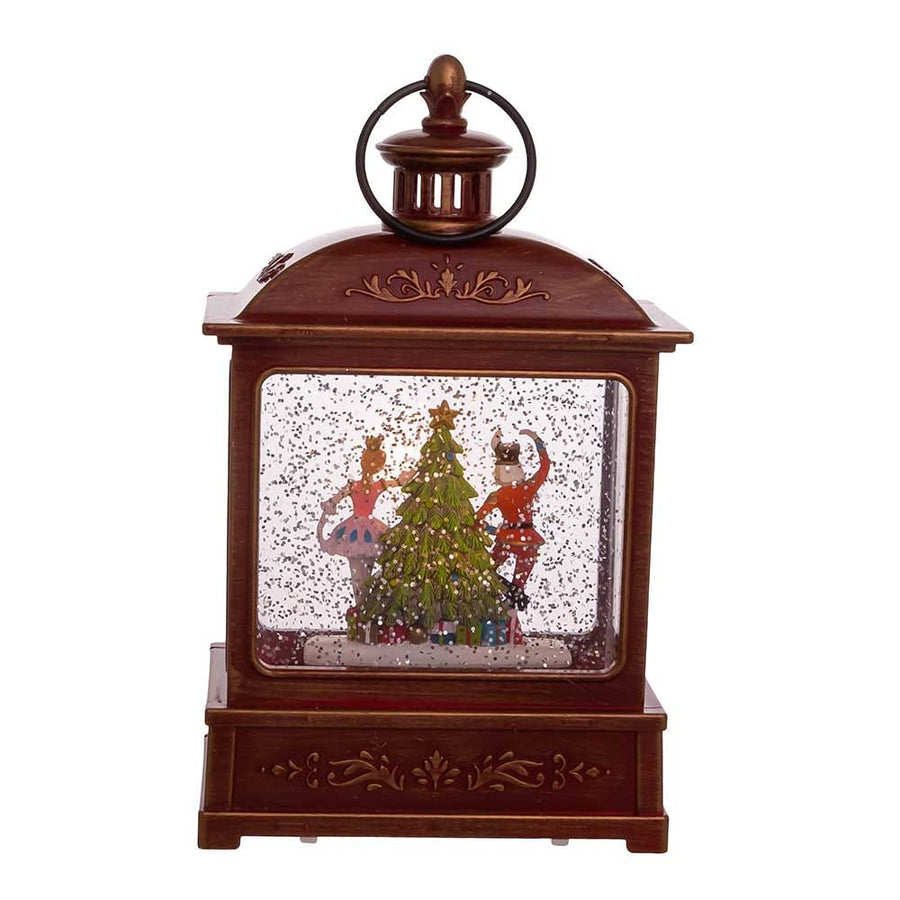 8“ Battery-Operated Nutcracker Swirl Water Lantern