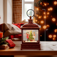 8“ Battery-Operated Nutcracker Swirl Water Lantern