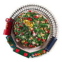 Christmas Tree With Revolving Train Music Box
