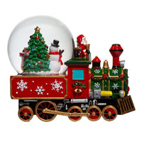 120MM Musical Santa Driving Train Water Globe