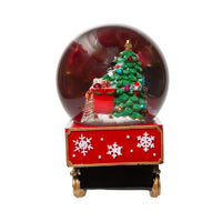 120MM Musical Santa Driving Train Water Globe