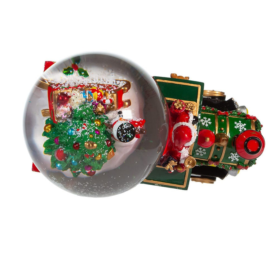 120MM Musical Santa Driving Train Water Globe
