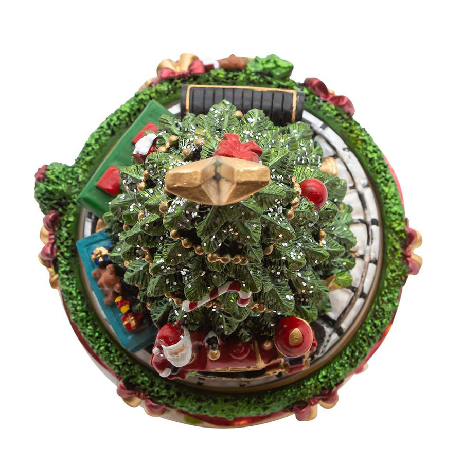 6" Wind-Up Musical Christmas Tree Revolving Box