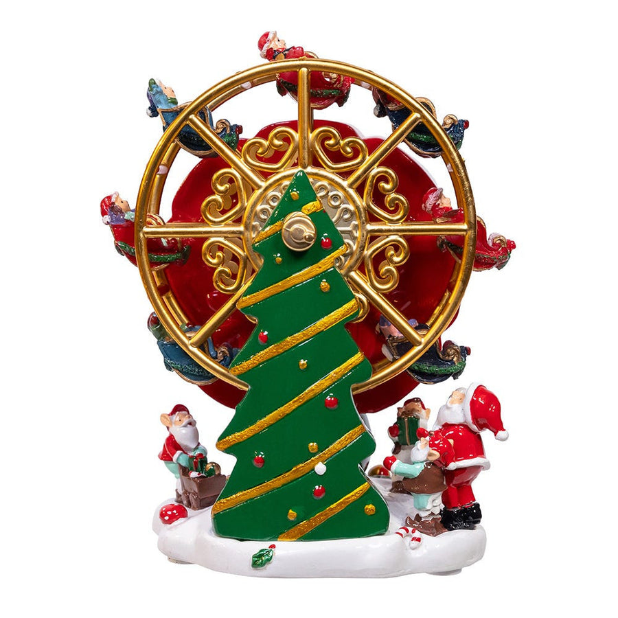 5.5“ Wind-Up Musical Ferris Wheel Table Piece