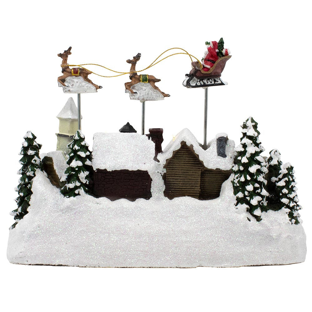 Battery Operated LED Lighted Musical Village