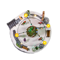 Battery Operated Musical LED Lighted Ice Rink With Trees Tabletop