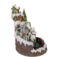 Battery Operated Musical LED Mountain Village Table Piece