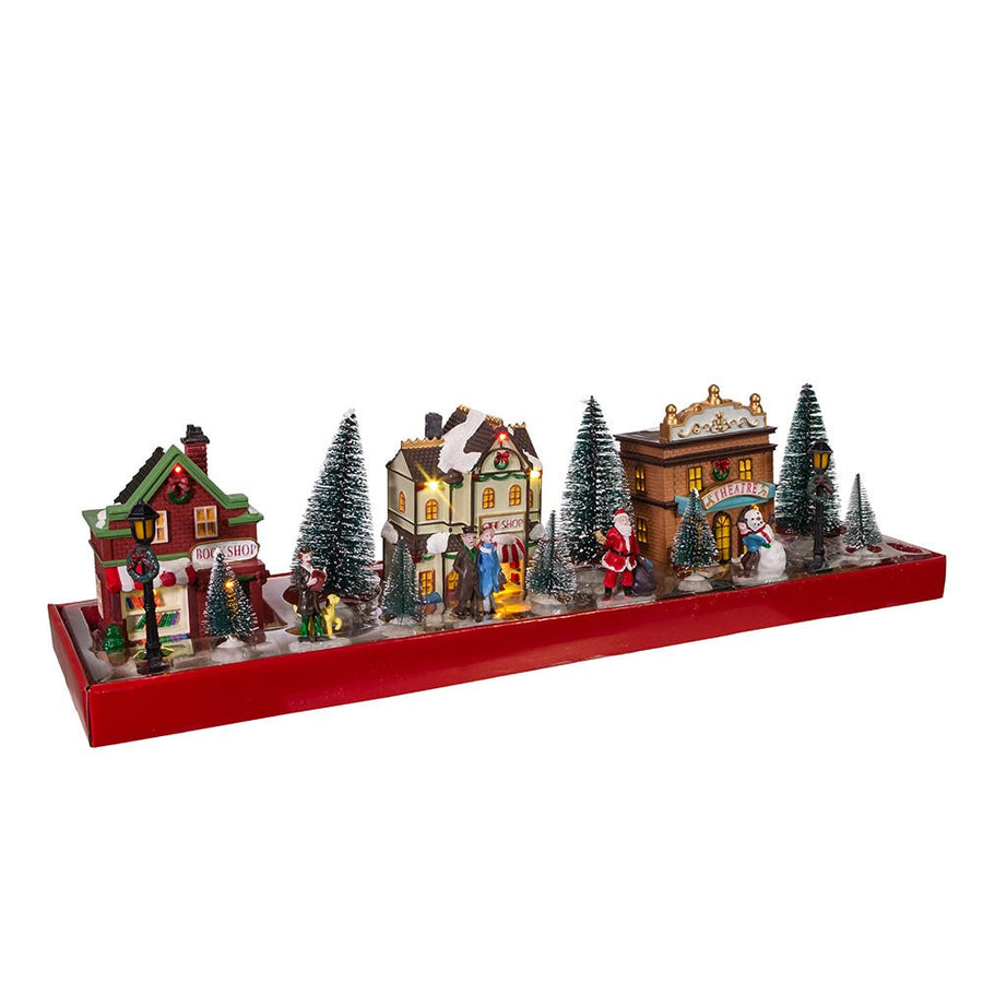 Battery Operated LED Light-Up Christmas Village Set