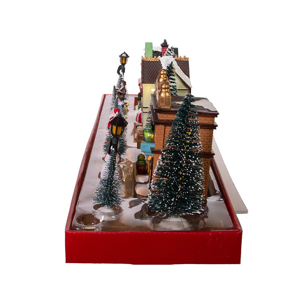 Battery Operated LED Light-Up Christmas Village Set