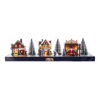 Battery Operated LED Light-Up Christmas Village Set