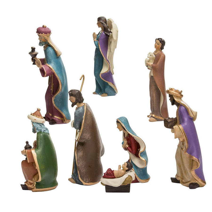 6.25" Nativity Set With 8 Figures