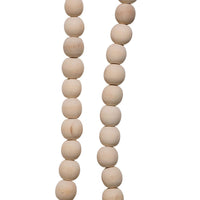 Natural Wood Beaded Garland