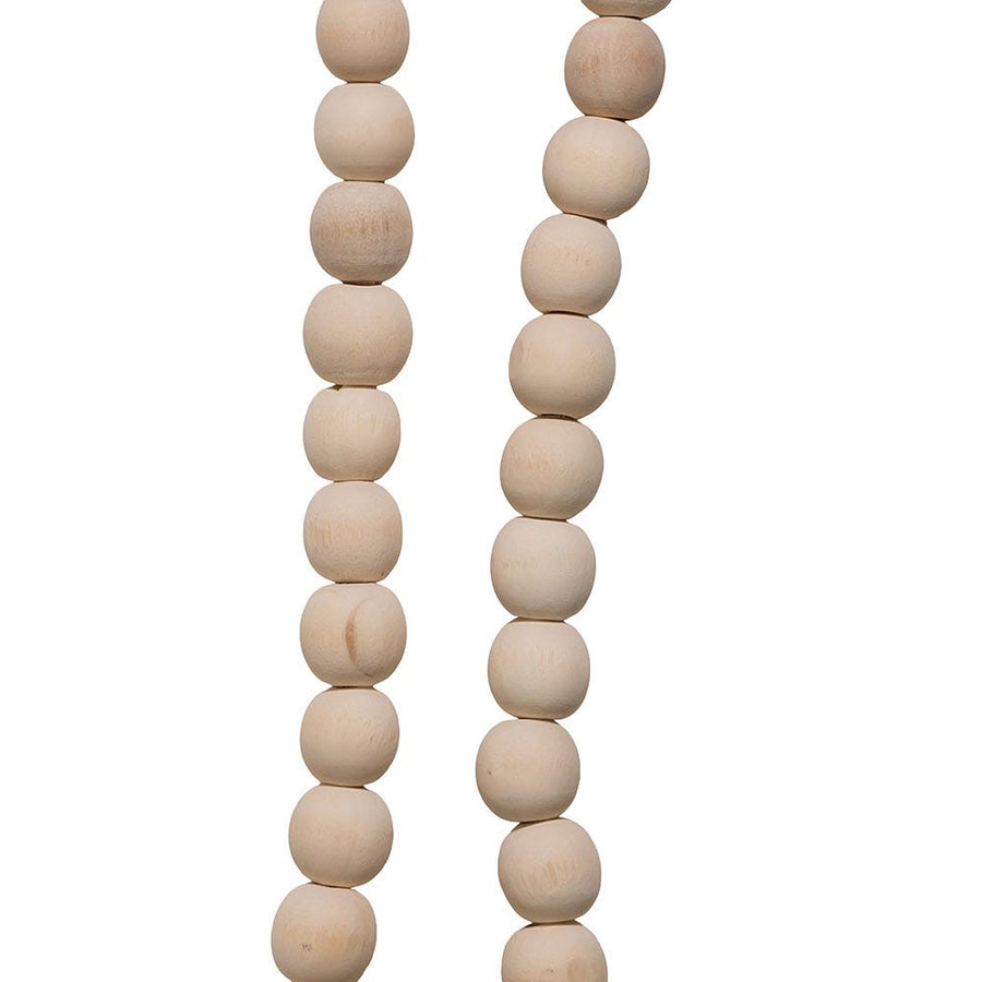 Natural Wood Beaded Garland