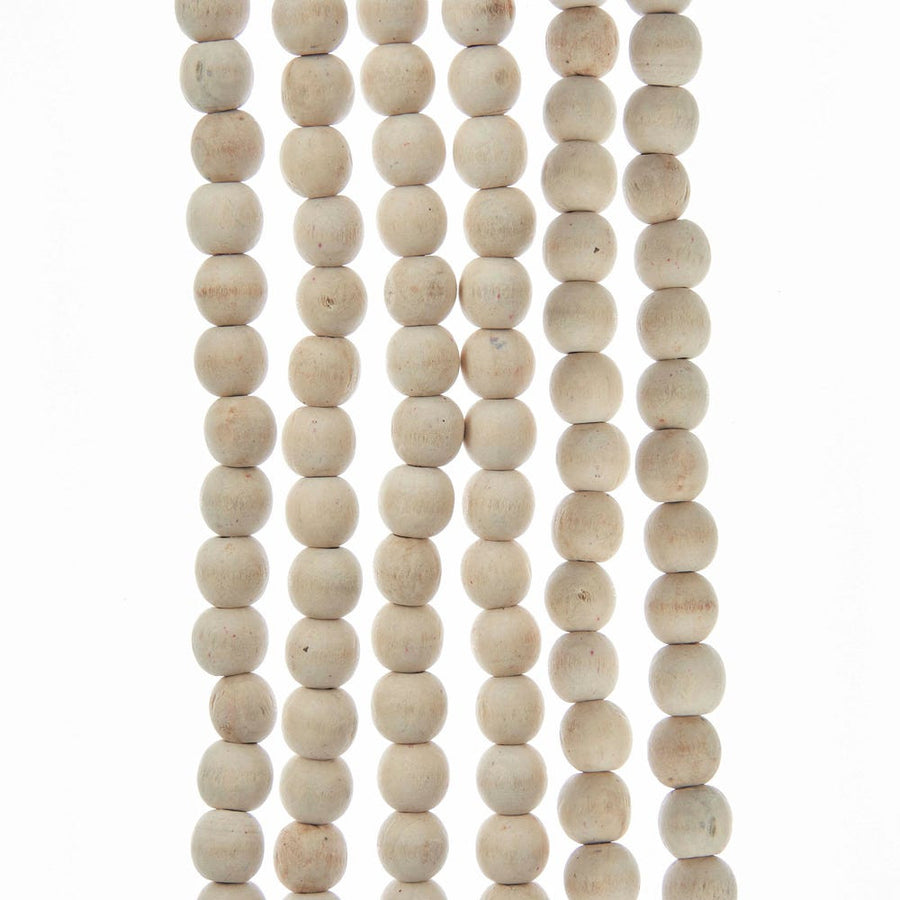 Natural Wood Beaded Garland