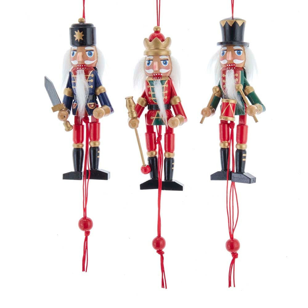 5“ Nutcracker Pull Puppet Ornaments