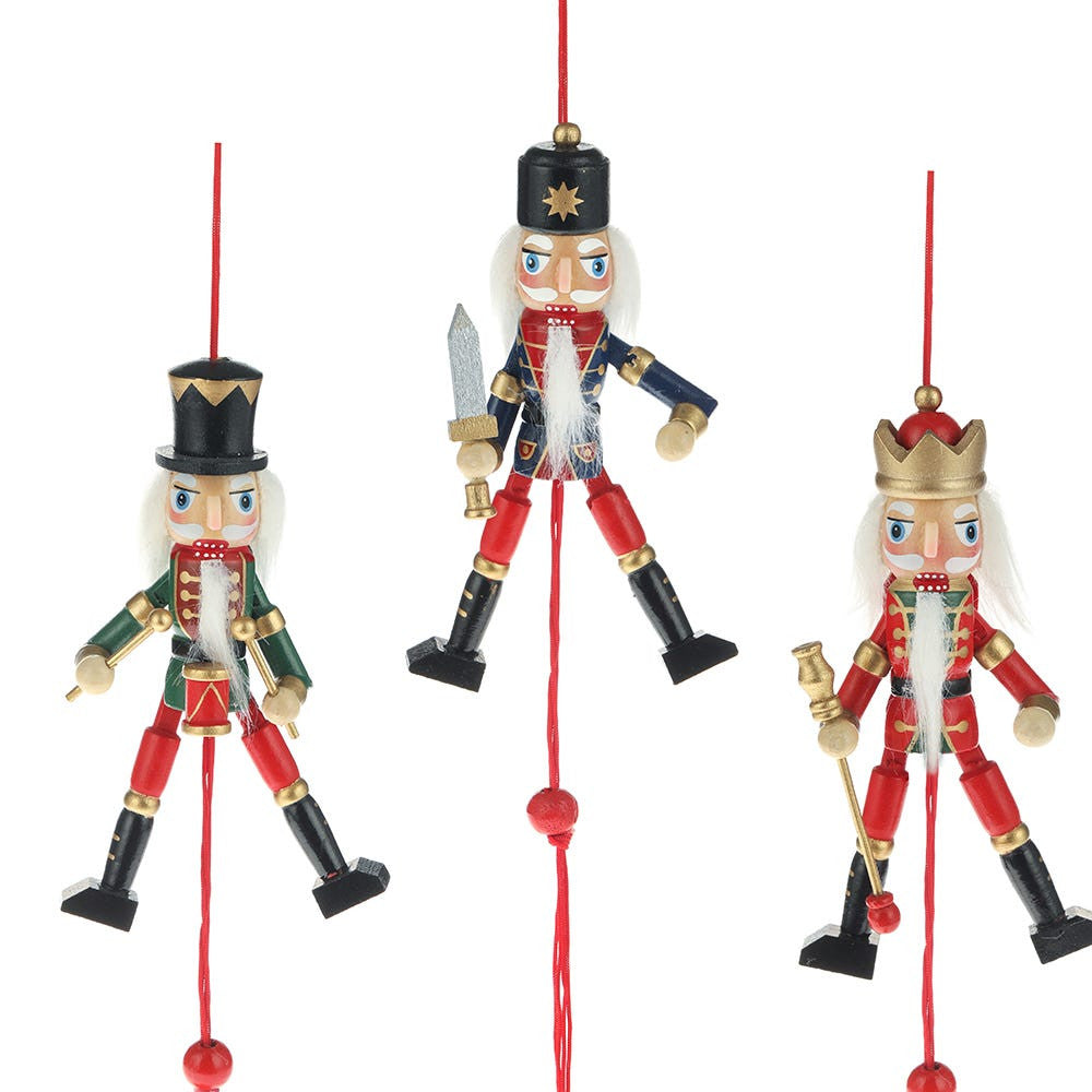 5“ Nutcracker Pull Puppet Ornaments