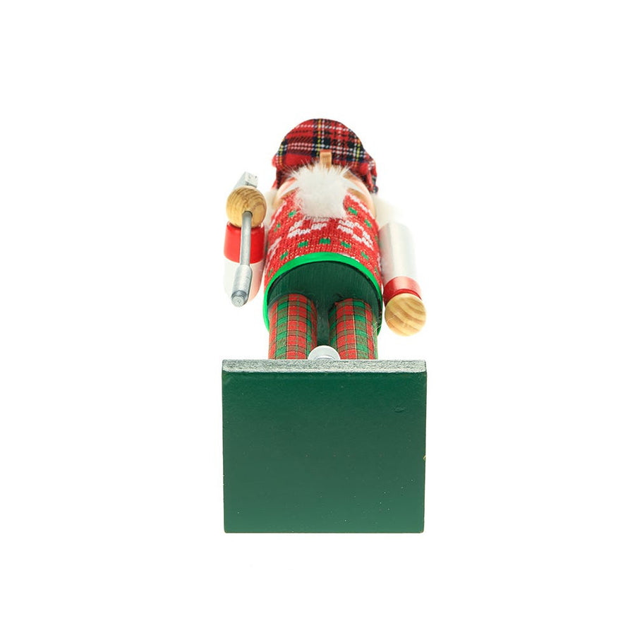 15“ Red and Green Golfer Nutcracker
