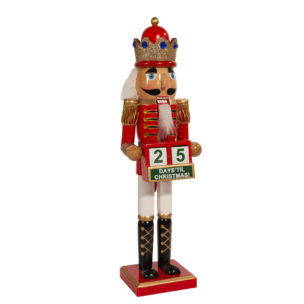 15“ Nutcracker King With Calendar
