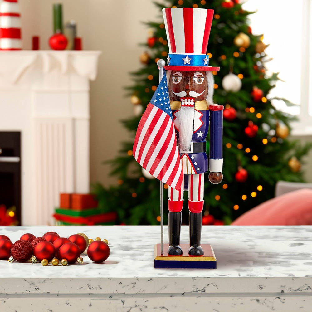 15“ Patriotic African American Nutcracker