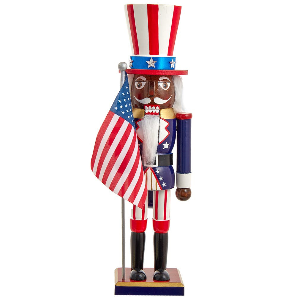 15“ Patriotic African American Nutcracker