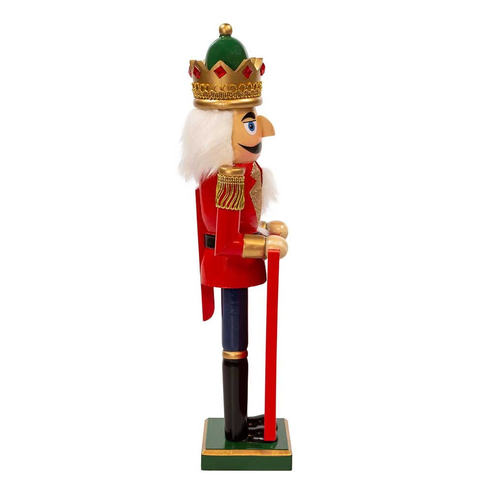 15“ King Nutcracker Holding Picture Frame