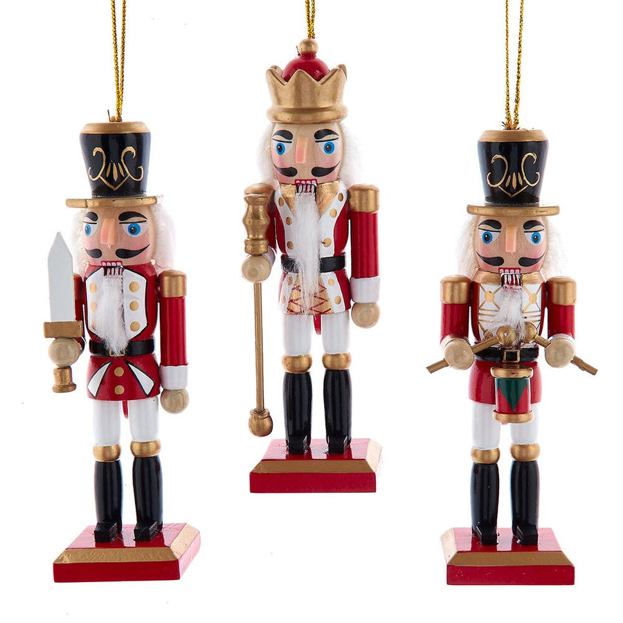 5“ Red & White King & Soldier Nutcracker Ornaments