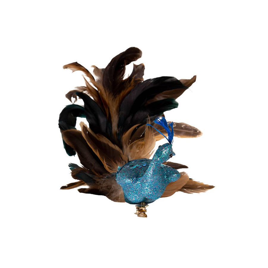 Decorative Feather Peacock With Clip