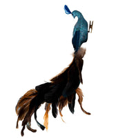 Decorative Feather Peacock With Clip