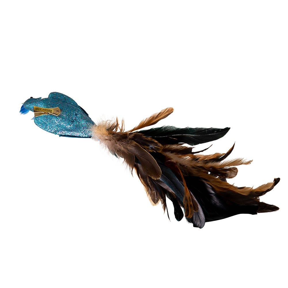 Decorative Feather Peacock With Clip