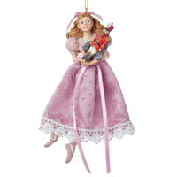 Clara Holding Nutcracker Ornament