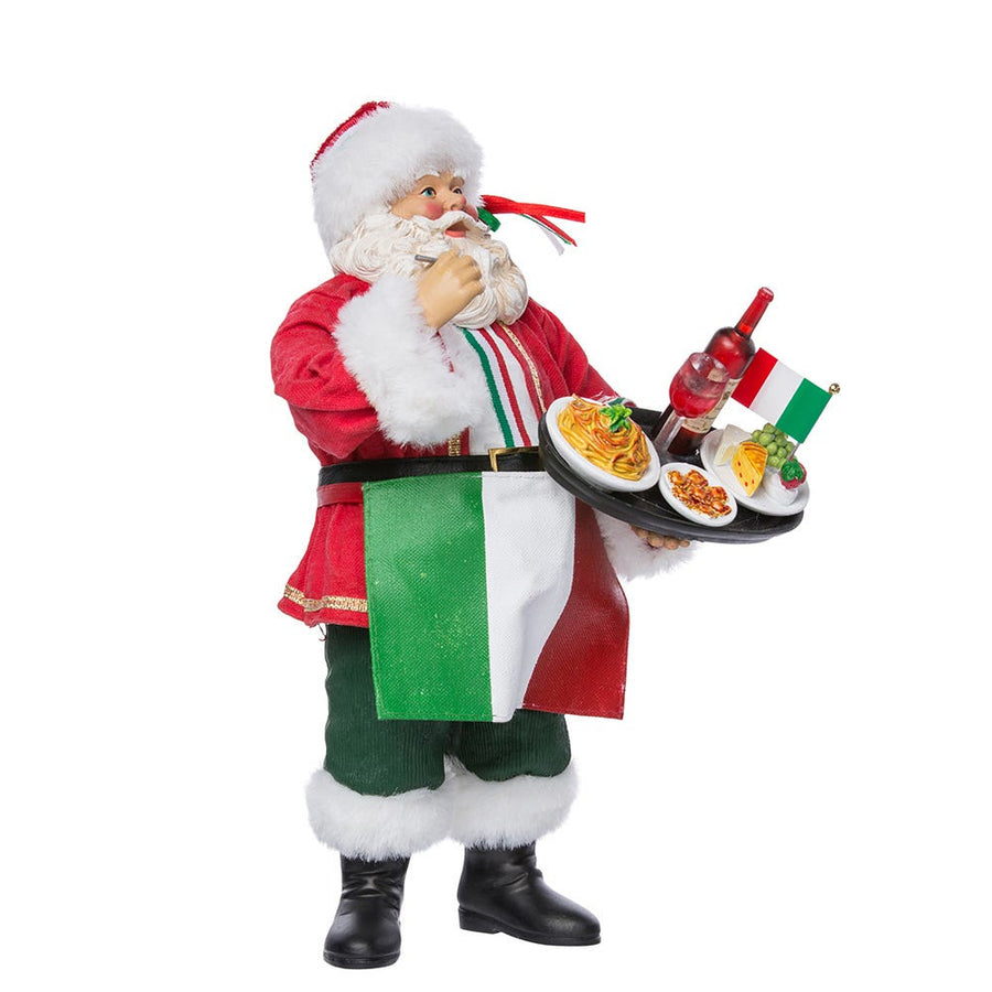 10.5“ Fabriché™ Musical Italian Santa