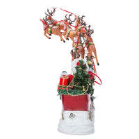 24“ Fabriché™ Musical Santa With 8 Reindeer