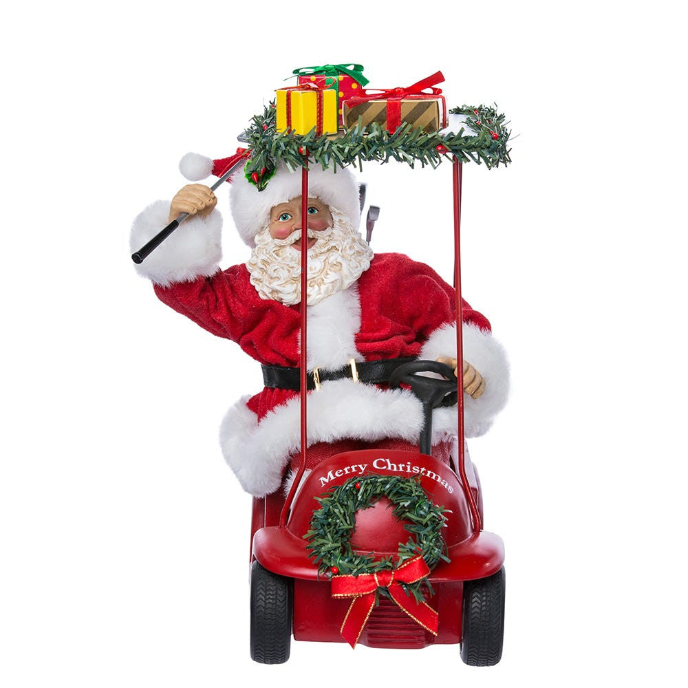 11.25“ Fabriché™ Santa Driving Golf Cart