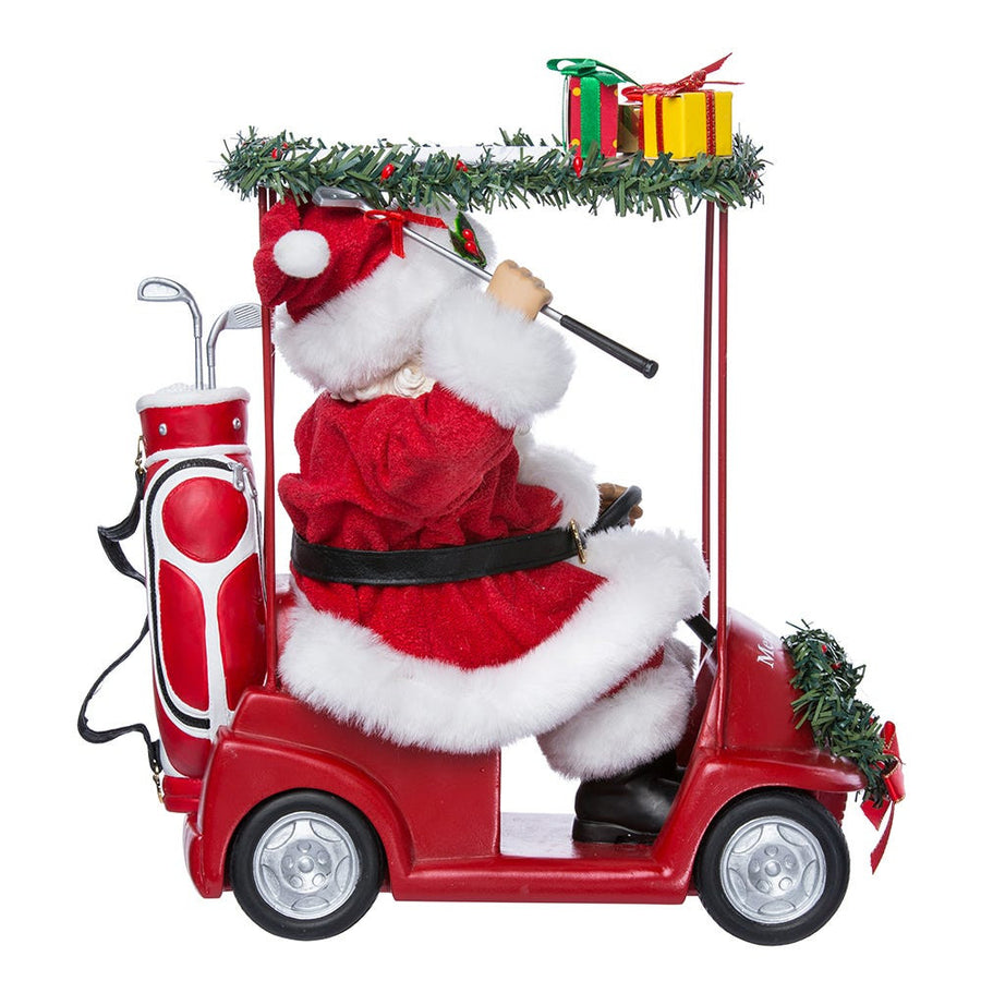 11.25“ Fabriché™ Santa Driving Golf Cart
