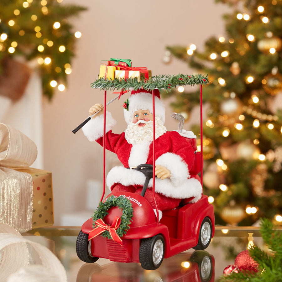 11.25“ Fabriché™ Santa Driving Golf Cart