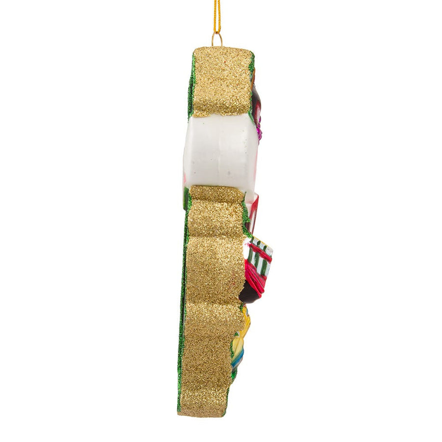California Cityscape Glass Ornament