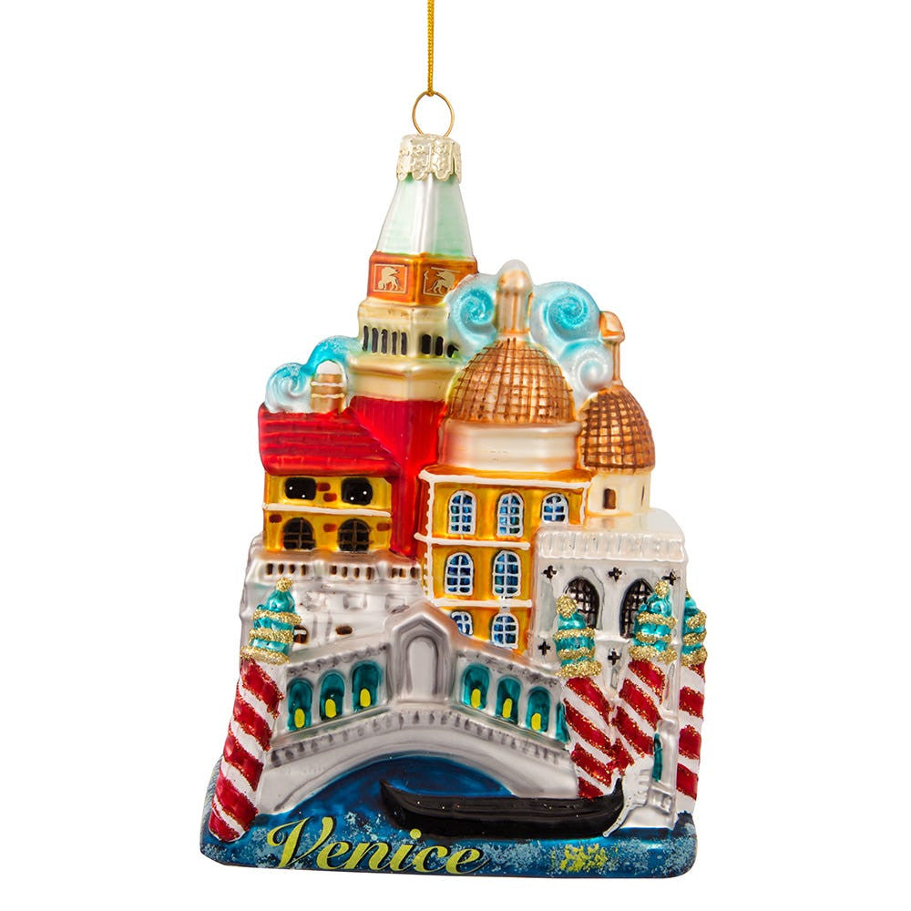 Venice Cityscape Glass Ornament