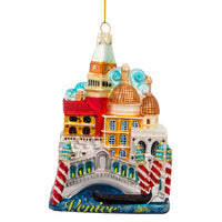 Venice Cityscape Glass Ornament