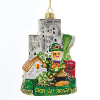 Ireland Cityscape Glass Ornament